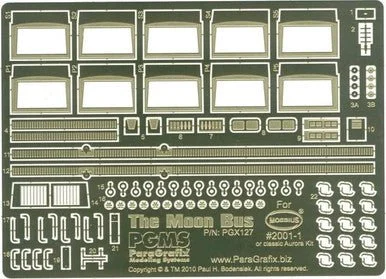 Paragrafix Moon Bus Photoetch Set for Aurora / Moebius -