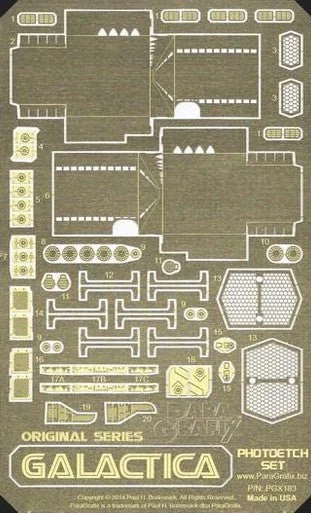 Paragrafix Original Battlestar Galactica (1978) Photoetch Set for Moebius
