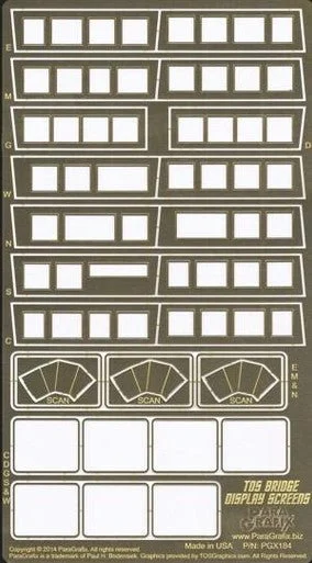 Paragrafix TOS Enterprise Bridge Display Screens
