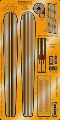 Paragrafix USS Enterprise E Photoetch Set (1/1400 scale)