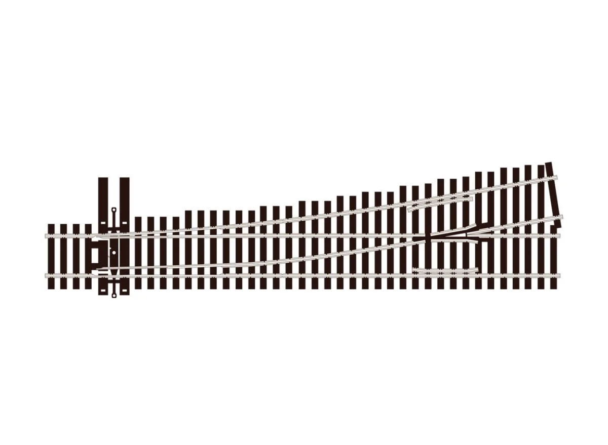 Peco HO Code 70 #6 Turnout Lefthand Unifrog - SLU7062