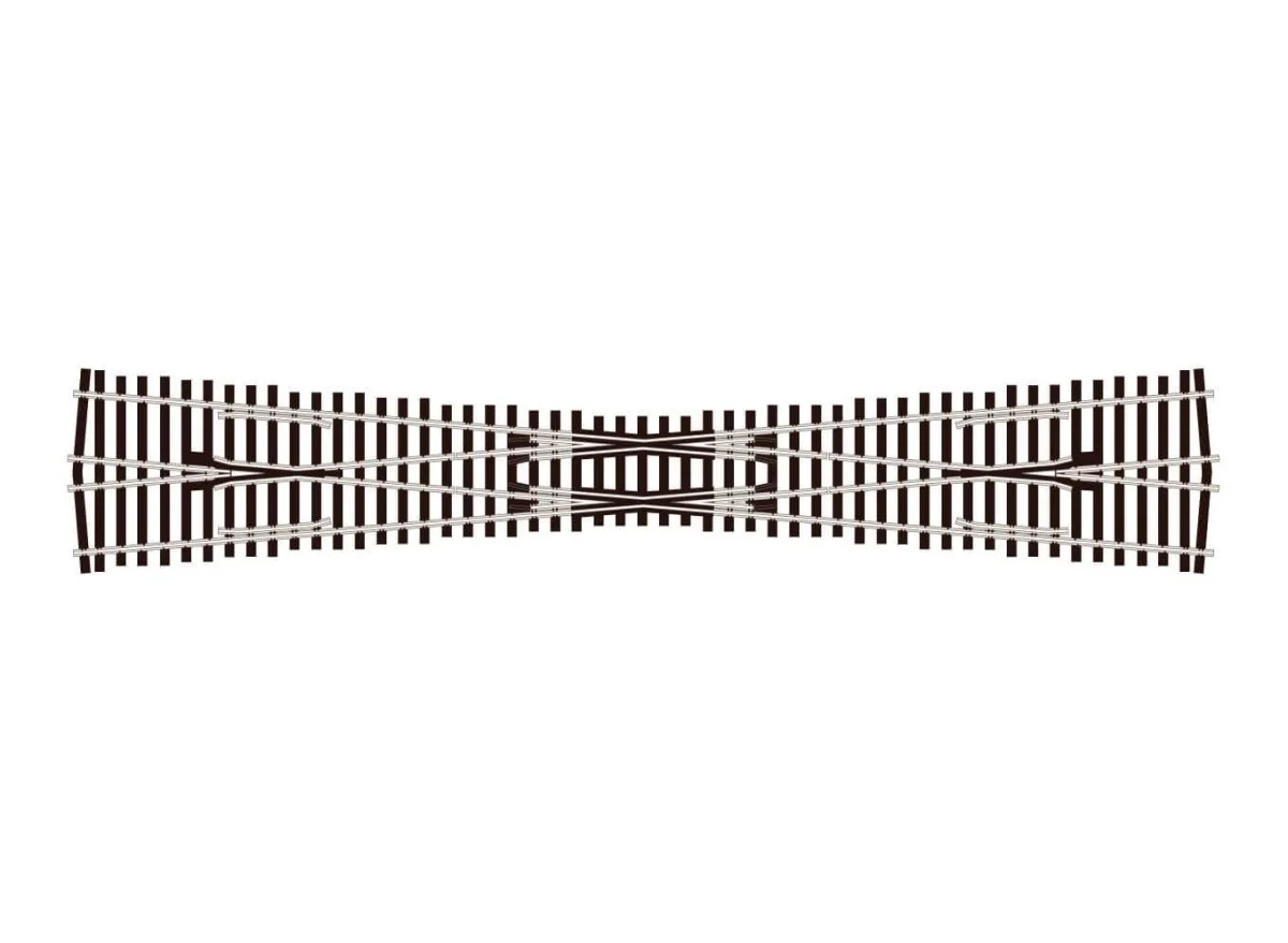 Peco HO Code 83 Unifrog 6 Diamond Crossing - SLU8364