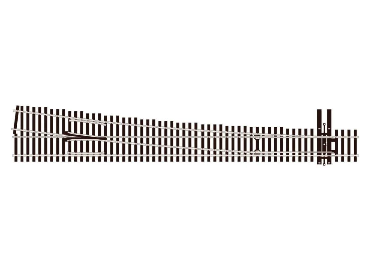 Peco HO Code 83 Number 8 Righthand Electrofrog Turnout - SLE8381