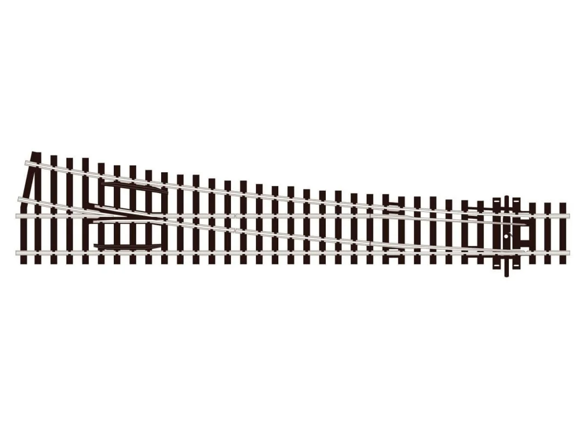 Peco HO Turnout Large Radius Righthand Electrofrog - SLE88