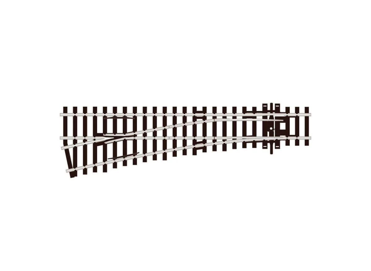 Peco HO Turnout Small Radius Lefthand Electrofrog - SLE92