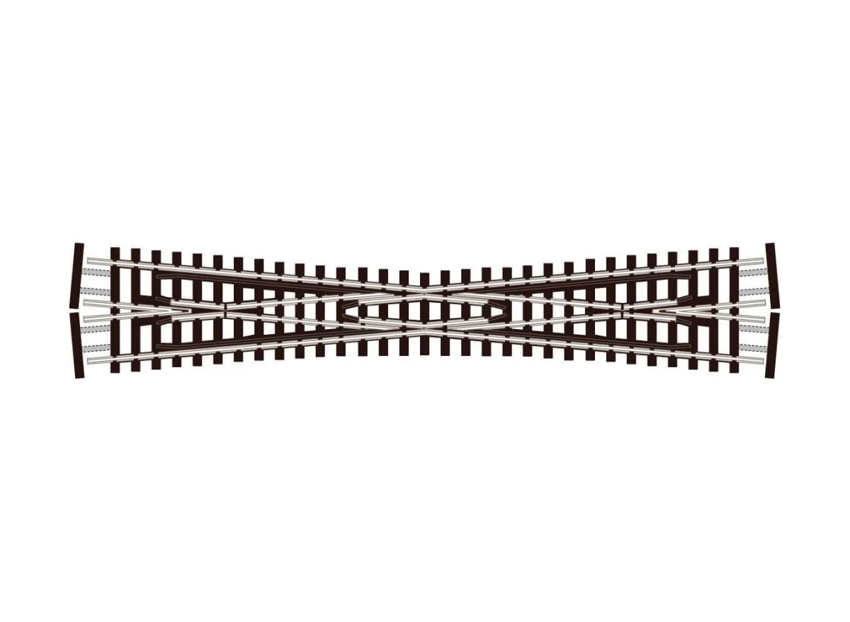 Peco N Streamline Long Crossing Code 55 Electrofrog - SLE394F