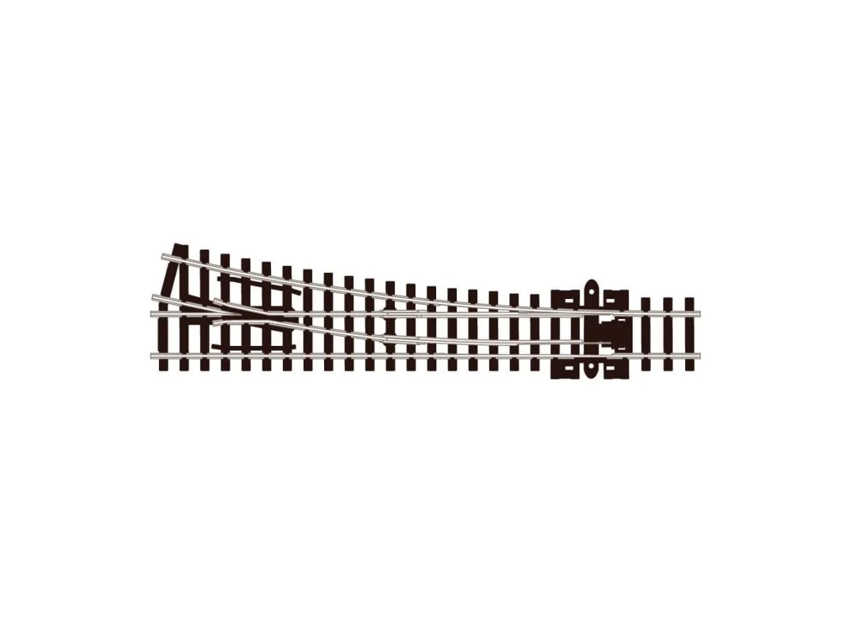 Peco N Streamline Medium Radius Turnout Righthand Code 80 Electrofrog - SLE395