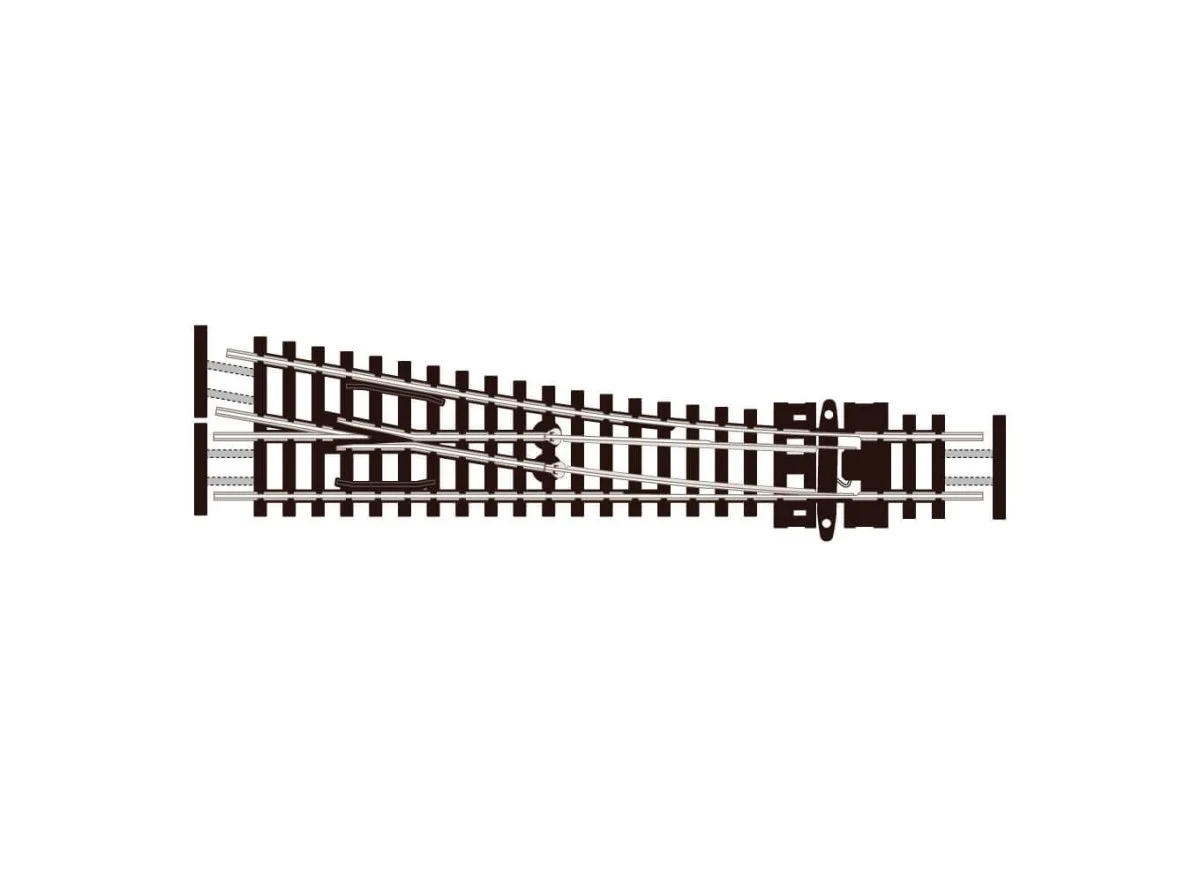 Peco N Streamline Small Radius Turnout Righthand Code 55 Electrofrog - SLE391F