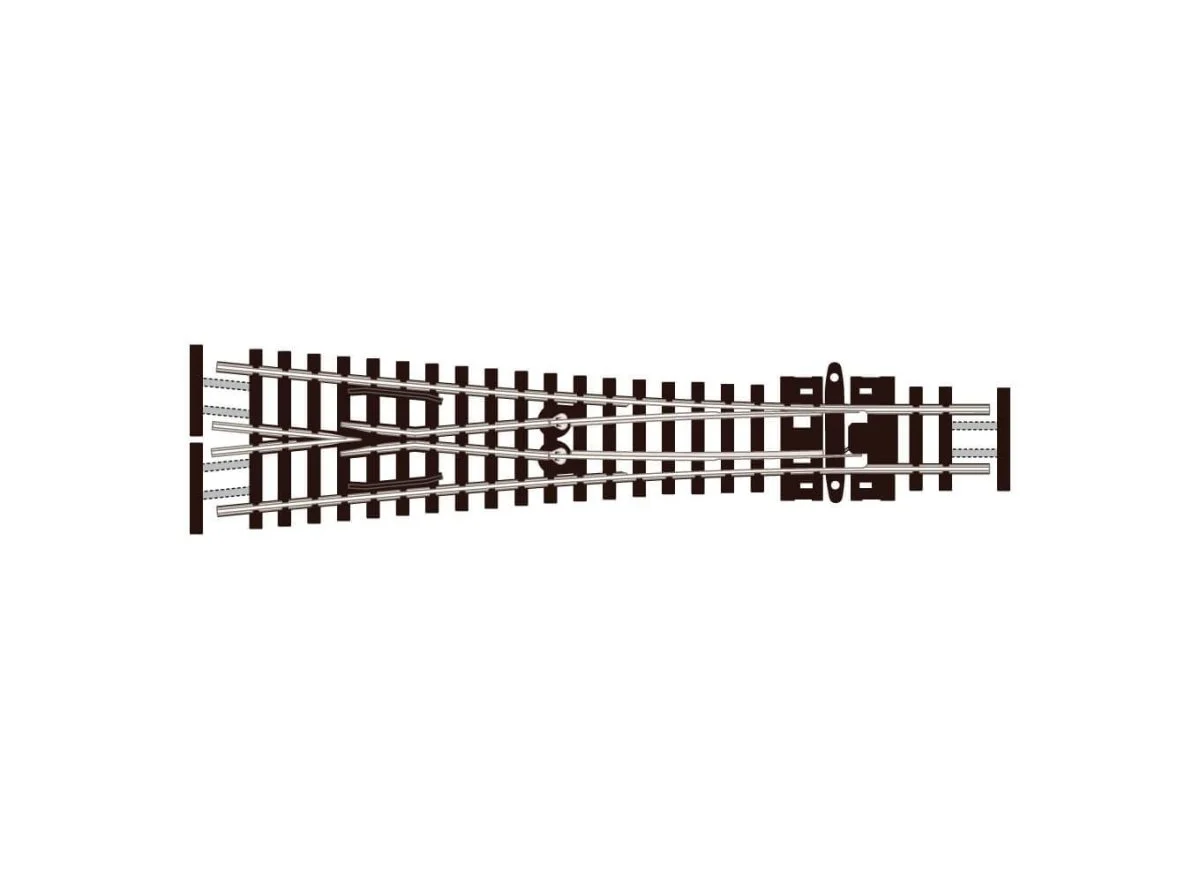 Peco N Streamline Wye Medium Turnout Code 55 Electrofrog - SLE397F