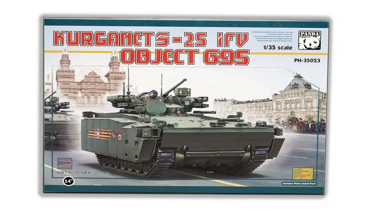 1/35 Panda Hobby BMP Object695 Kurganet-25 Plastic Model Kit