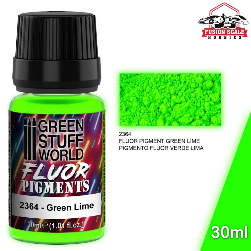 Green Stuff World Fluorescent Green Lime Pigment 30ml GSW2364