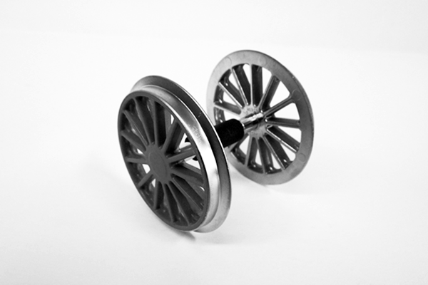 Piko 36080 Ball Bearing Geared Wheelset: BR194, Black (G-Scale)
