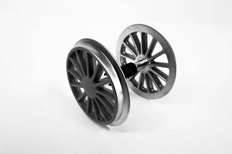 Piko 36082 Ball Bearing Plated Wheelset: BR194, Black (G-Scale)