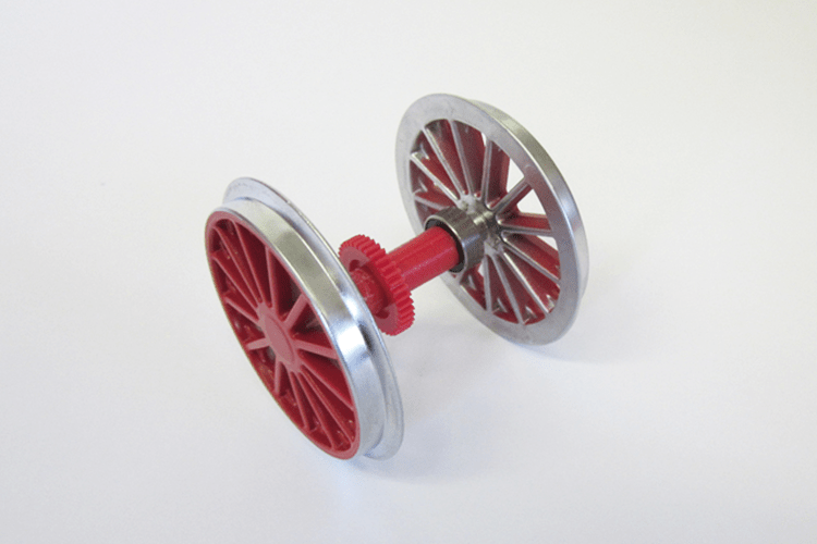 Piko 36084 Ball Bearing Plated Wheelset: BR194, Red (G-Scale)