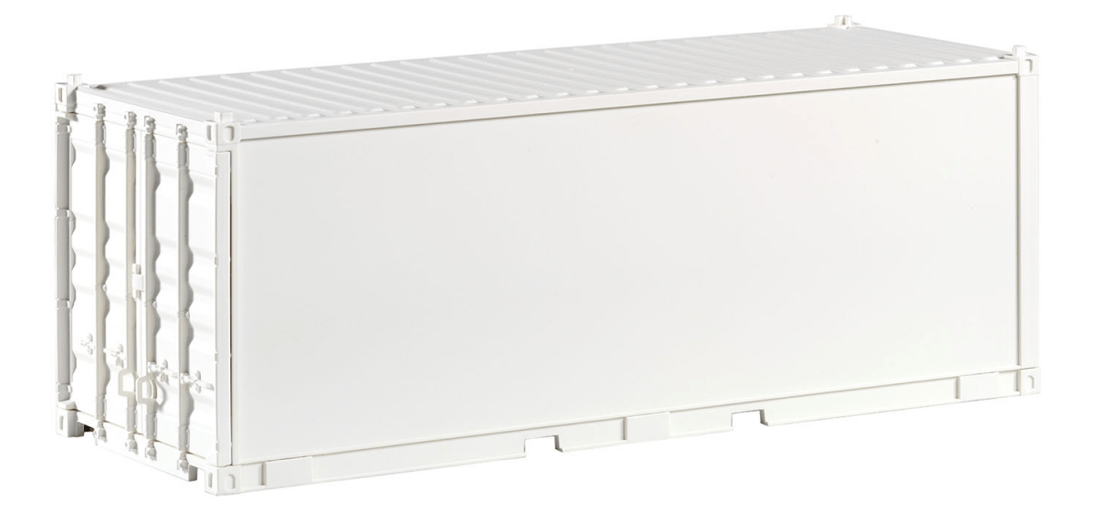 Piko 36302 Container 20' Undecorated, White (G-Scale)