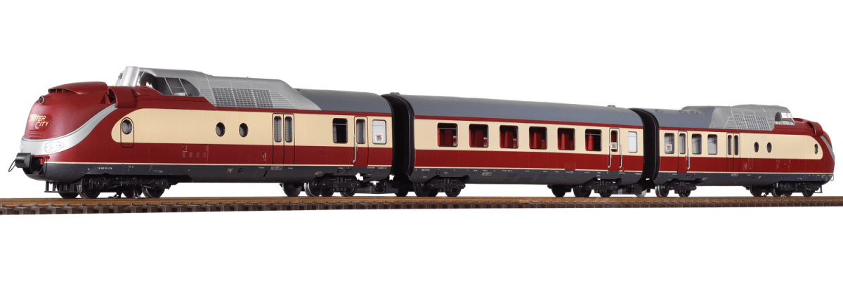 Piko 37321 DB IV TEE Turbine BR602 3-Unit Train (G-Scale)