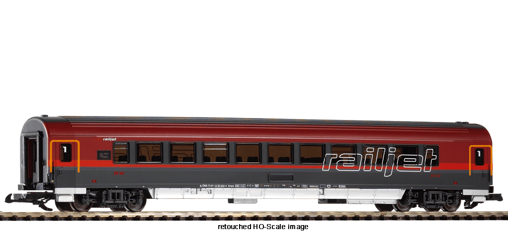 Piko 37666 Railjet VI Coach, 1 Class (G-Scale)