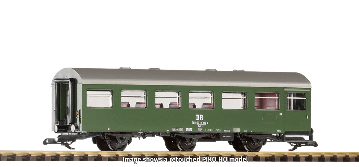 Piko 37681 DR IV 3-Axle Coach Bagtre (G-Scale)