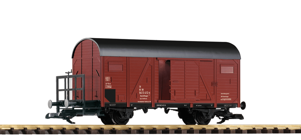 Piko 37960 DB IV 2-Axle Boxcar with Brake Platform (G-Scale)