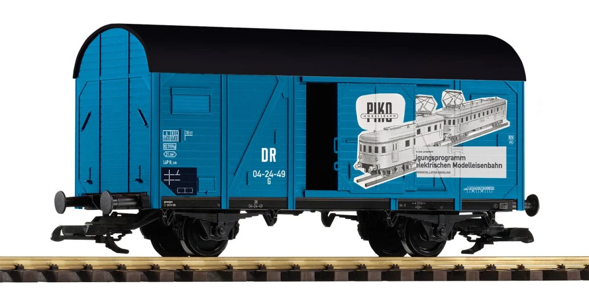 Piko 37972 DR III 2-Axle Boxcar VEB PIKO (G-Scale)