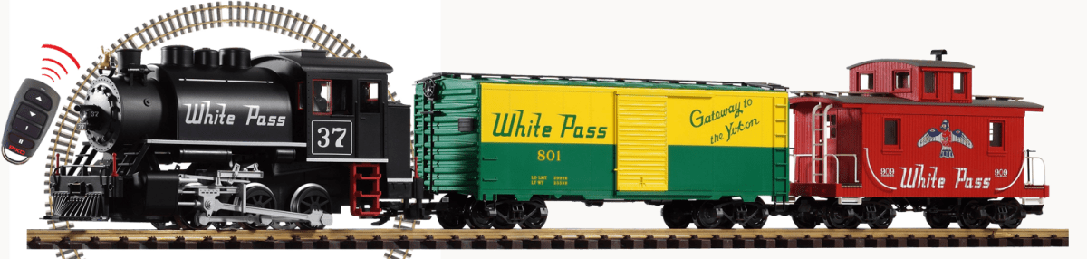 Piko 38109 White Pass (WP&YR) R/C Starter Set w/Analog Sound & Smoke (G-Scale)