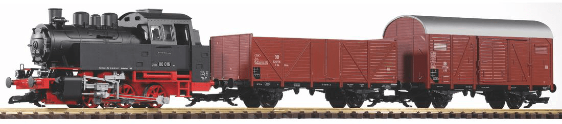 Piko 38120 DB BR80 Freight Starter Set w/ Analog Sound and Smoke (G-Scale)