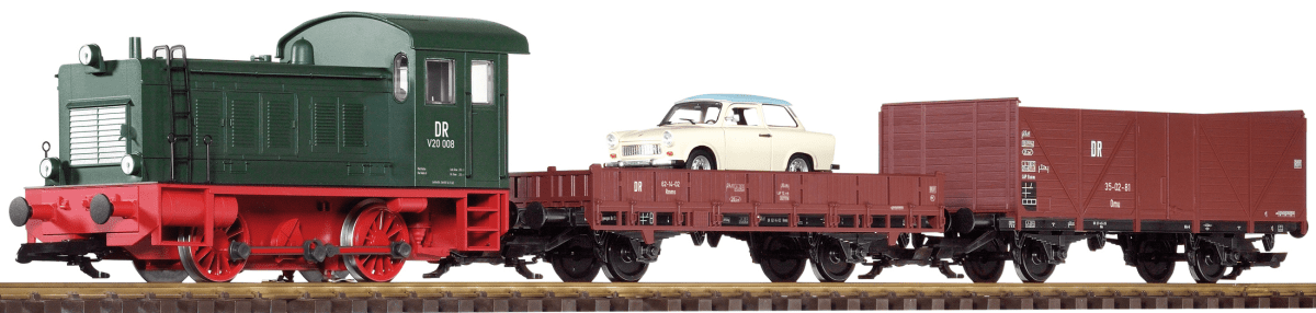 Piko 38121 DR V20 Freight Starter Set w/ Analog Sound (G-Scale)