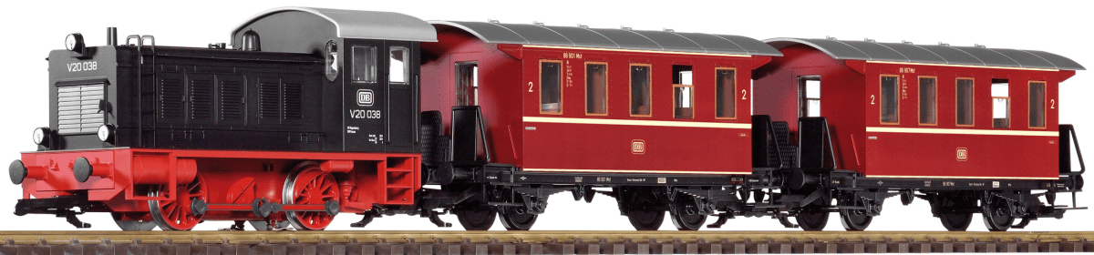 Piko 38126 DB V20 Passenger Starter Set w/ Analog Sound (G-Scale)