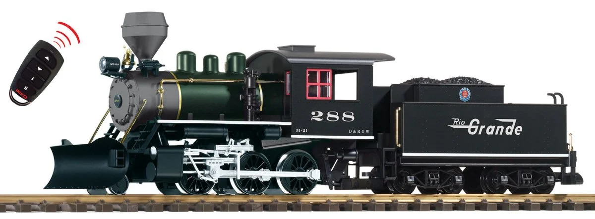 Piko 38270 D&RGW Mogul 288, Tri-Mode Sound & Smoke (G-scale)