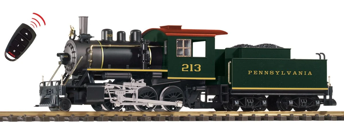 Piko 38271 PRR Mogul 213, Tri-Mode Sound & Smoke (G-scale)