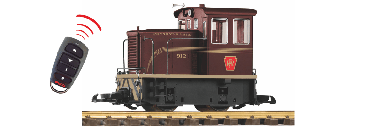 Piko 38510 PRR 25-Ton Diesel Loco, Battery R/C w/Sound (G-Scale)