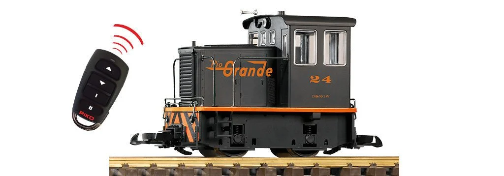 Piko 38513 D&RGW 25-Ton Diesel Loco, Battery R/C w/Sound (G-Scale)