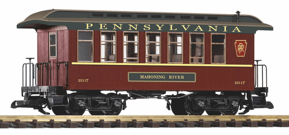 Piko 38657 PRR Wood Coach #23117 (G-Scale)