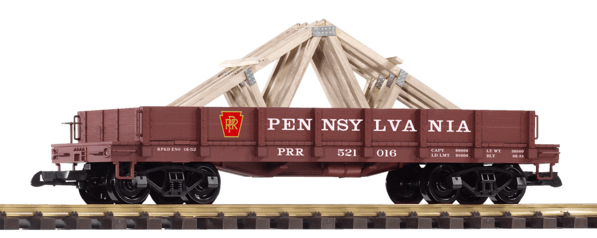 Piko 38754 PRR Low-Side Gondola w/ Roof Trusses (G-Scale)
