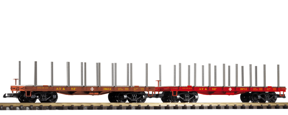 Piko 38773 SF Flatcar 2-Pack (G-Scale)
