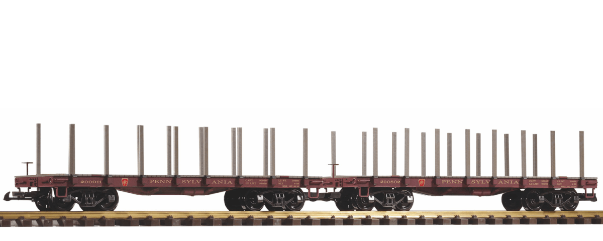 Piko 38779 PRR Flatcar 2-Pack (G-Scale)