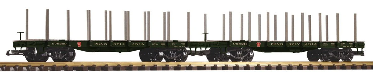 Piko 38784 PRR Flatcar 2-Pack (G-Scale)