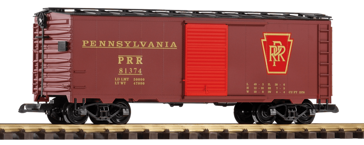 Piko 38825 PRR Steel Boxcar (G-Scale)