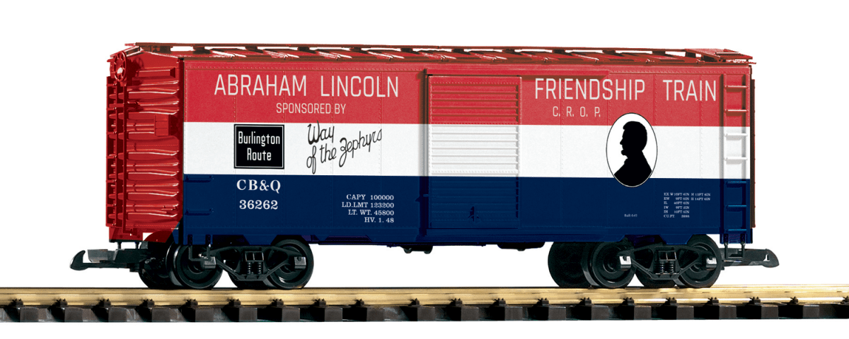 Piko 38885 CB&Q Friendship Train Boxcar (G-Scale)