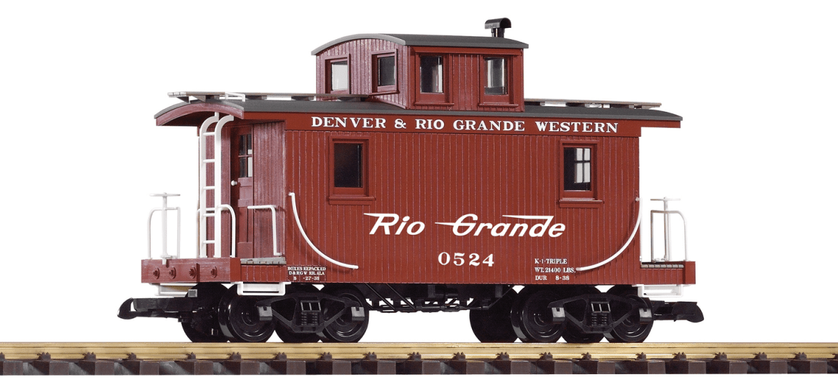 Piko 38947 D&RGW Wood Caboose 0524 (G-Scale)