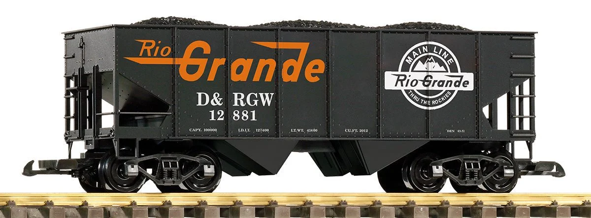 Piko 38959 D&RGW Rib-Side Hopper Car (G-Scale)