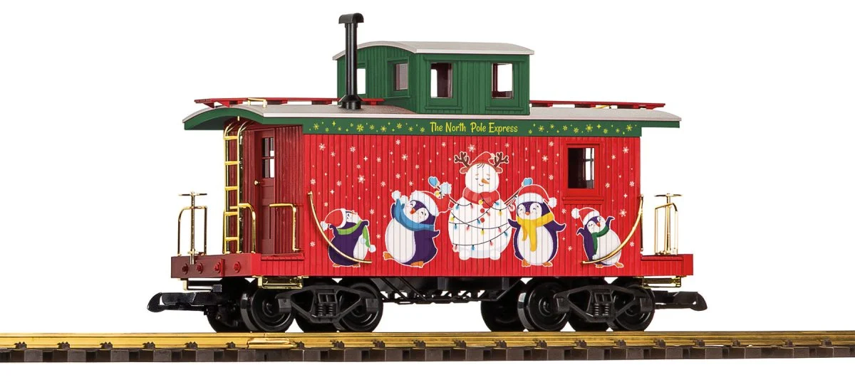 Piko 38978 North Pole Express Wood Caboose (G-Scale)