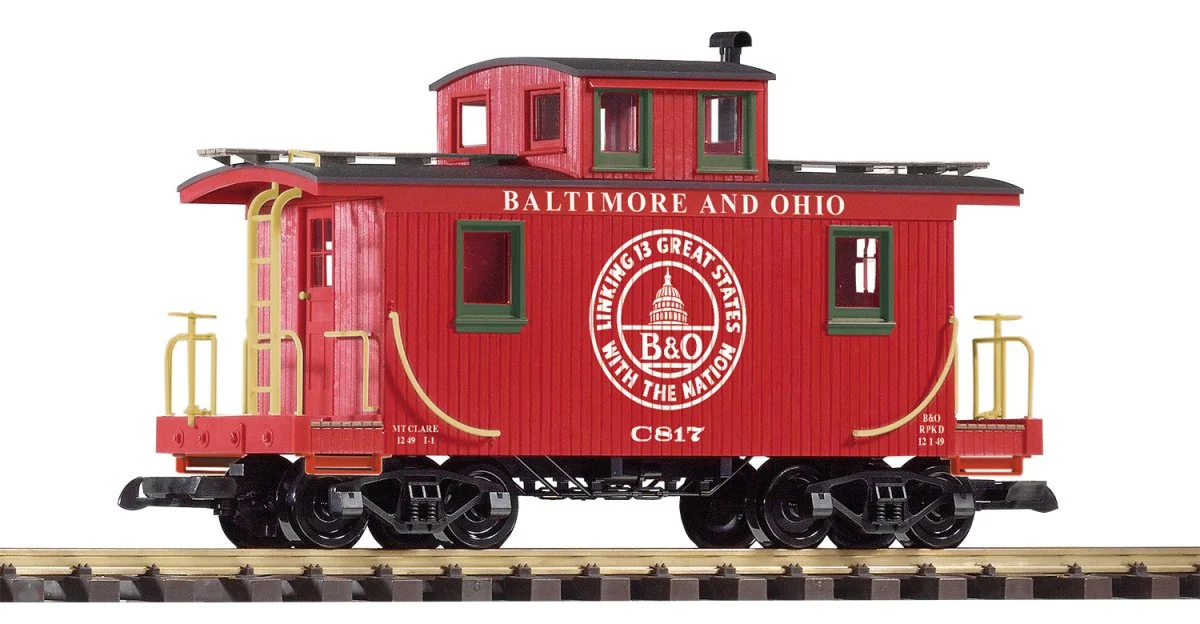 Piko 38982 B&O Wood Caboose (G-Scale)