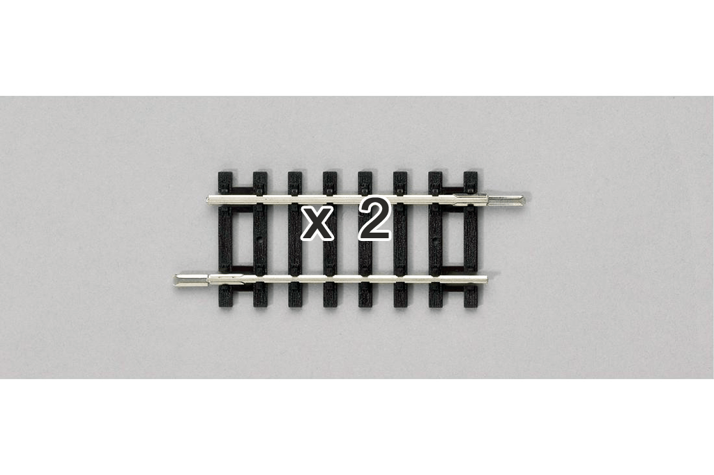 Piko 55208 Pair of Adapter Tracks for Code 100, 2.4" (HO-Scale)