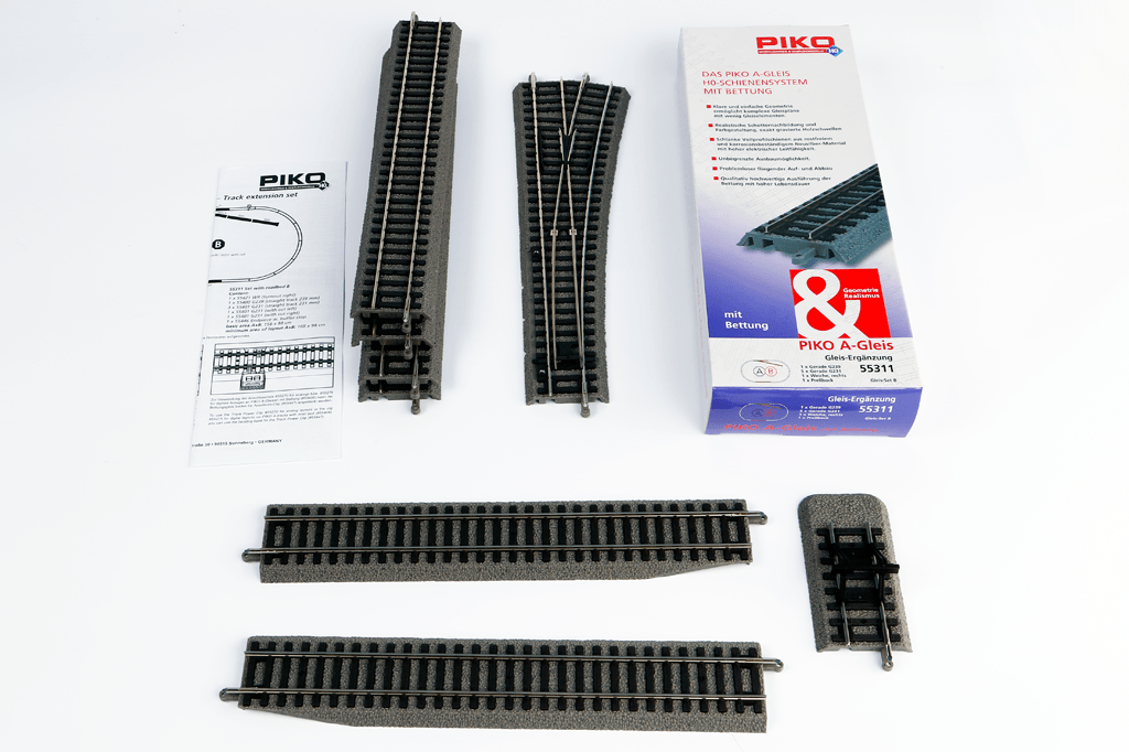 Piko 55311 Roadbed A-Track, Set B (HO-Scale)