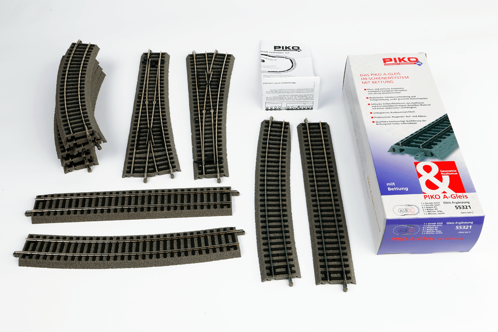 Piko 55321 Roadbed A-Track, Set C (HO-Scale)