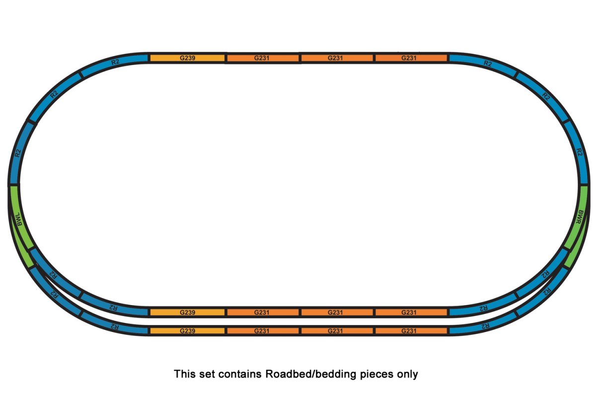 Piko 55367 Roadbed for Track Set A+E (HO-Scale)