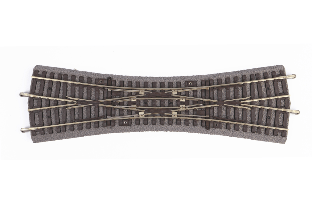 Piko 55424 Roadbed A-Track Double Slip Switch DKW, 15Ãƒâ€šÃ‚Â° (HO-Scale)