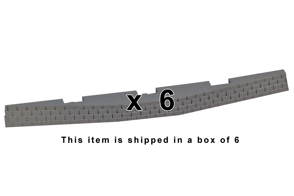 Piko 55443 Roadbed for Left Curved Switch Machine, 6 Pcs (HO-Scale)
