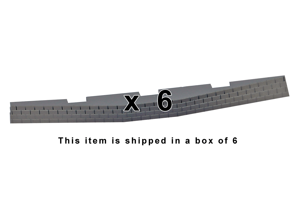Piko 55444 Roadbed for Right Curved Switch Machine, 6 Pcs (HO-Scale)